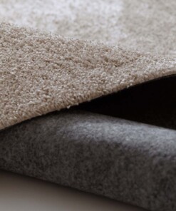 Washable round rug - Fresh beige - close up, thumbnail