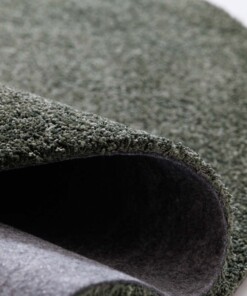 Washable round rug - Fresh green - close up, thumbnail