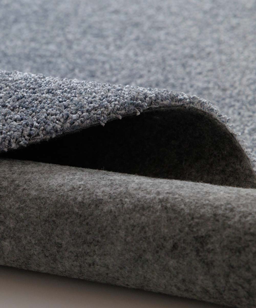 Washable round rug - Fresh powder blue - close up Washable round rug - Fresh powder blue - close up