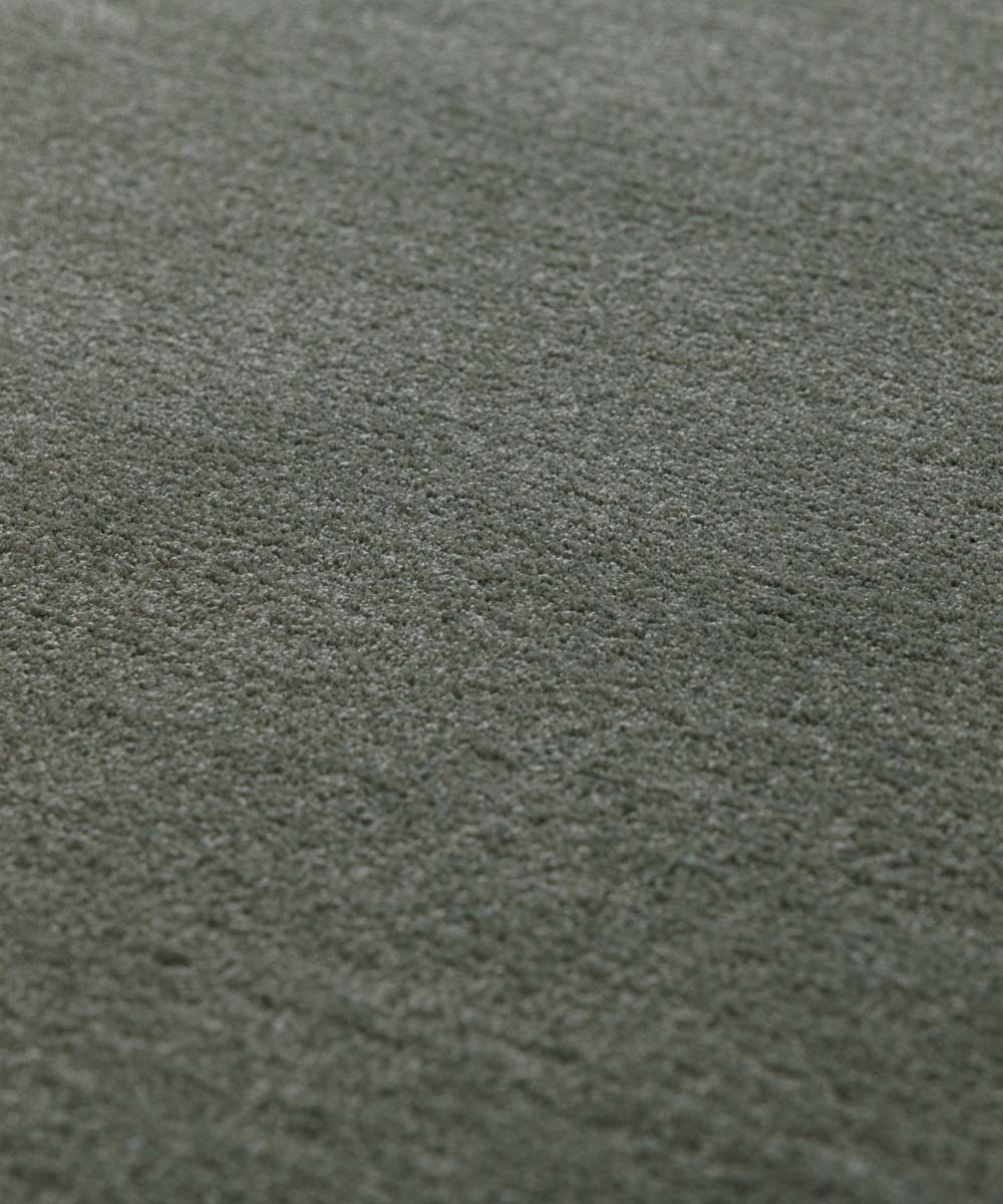 Washable round rug - Softwash sage green - close up Washable round rug - Softwash sage green - close up