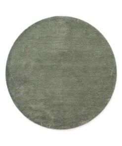Washable round rug - Softwash sage green - overzicht, thumbnail