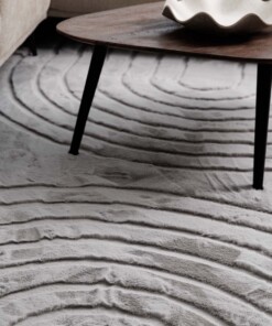 Fluffy rug - Carvy light grey