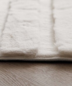 Fluffy rug - Carvy cream