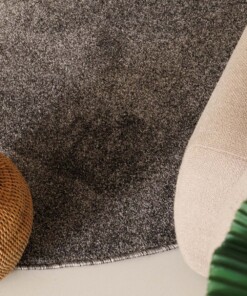 Round rug - Fine grey