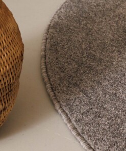 Round rug - Fine light grey