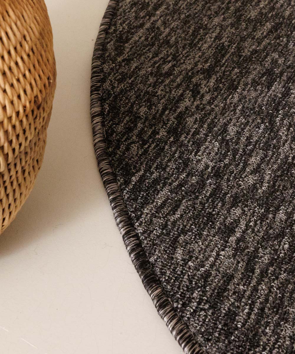 Round rug - Lush anthracite Round rug - Lush anthracite