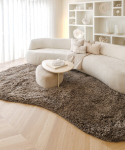 Shaggy rug organic - Sveve taupe - sfeer