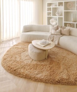 Shaggy rug organic - Sveve Pebble beige - sfeer