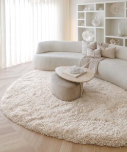 Shaggy rug organic - Sveve Pebble ivory - sfeer