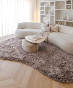 Shaggy rug organic - Sveve sand color - sfeer