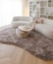Shaggy rug organic - Sveve sand color - sfeer, thumbnail