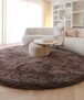 Round shaggy rug​ - Sveve brown - sfeer, thumbnail