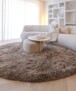 Round shaggy rug​ - Sveve taupe - sfeer, thumbnail
