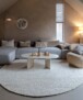 Round wool rug - Silvull beige - sfeer, thumbnail