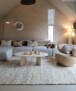 Wool rug - Bergull ivory/grey - sfeer, thumbnail