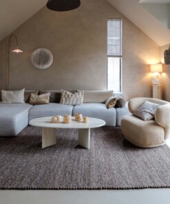 Wool rug - Heimur brown/natural - sfeer