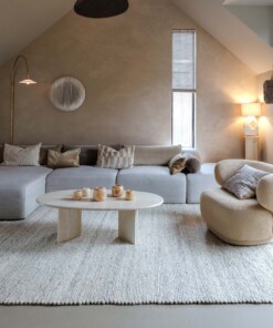 Wool rug - Heimur grey/natural - sfeer