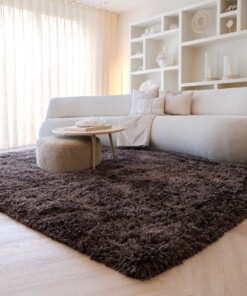 Shaggy rug - Sveve brown - sfeer