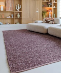 Wool rug - Silvull burgundy - sfeer