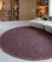 Round wool rug - Silvull burgundy - sfeer, thumbnail