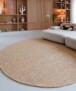 Round wool rug - Silvull cognac - sfeer, thumbnail