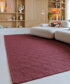 Wool rug - Tavle burgundy - sfeer