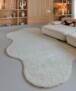 Organic shaped rug - Tjørne Swell ivory - sfeer, thumbnail