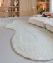 Organic shaped rug - Tjørne Mose ivory - sfeer, thumbnail