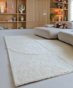 Designer rug​ - Tjørne Elv ivory - sfeer