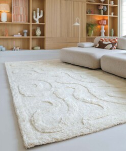 Designer rug​ - Tjørne Bris ivory - sfeer