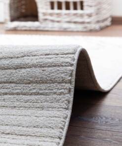 Berber rug - Beni Ouarain Bahij cream/black - close up, thumbnail