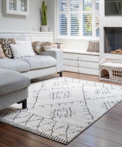 Berber rug - Beni Ouarain Sufian cream/black - sfeer