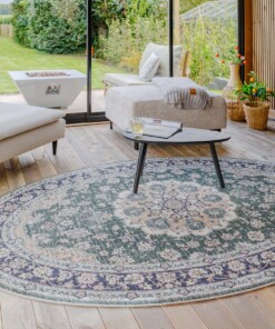 Oval outdoor rug vintage - Valenca Nova dark green - sfeer