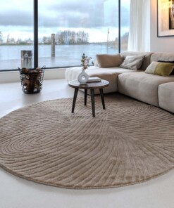 Round rug design​ - Balans Tree beige - sfeer