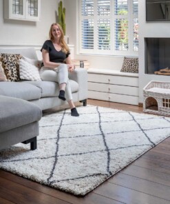 Berber rug - Artisan Ouar white/grey - sfeer