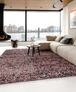 High pile wool rug - Aurelia purple - sfeer