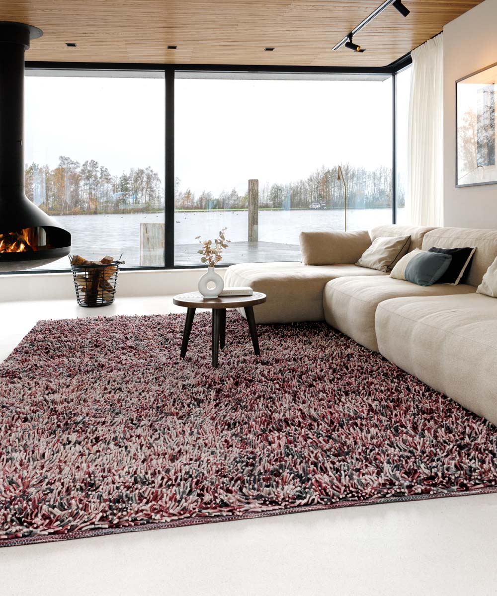 High pile wool rug - Aurelia purple - sfeer High pile wool rug - Aurelia purple - sfeer
