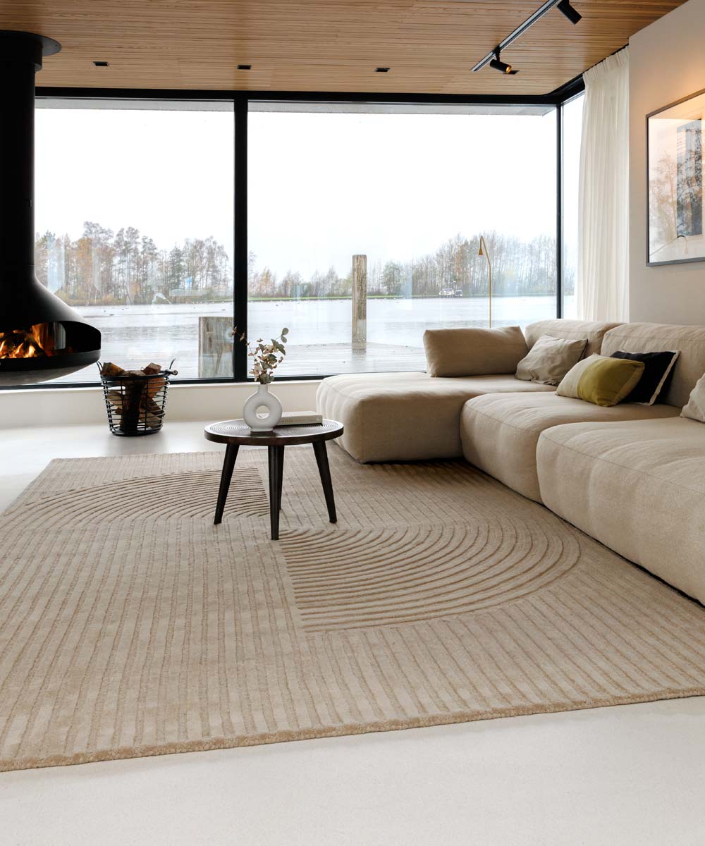 Japandi rug - Balans beige - sfeer Japandi rug - Balans beige - sfeer