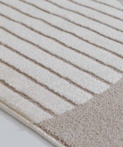 Japandi rug - Ridge Lin cream/beige - close up, thumbnail