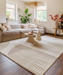 Japandi rug - Ridge Sora cream/beige - sfeer