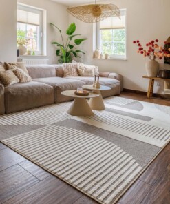 Japandi rug - Ridge Sora cream/grey - sfeer
