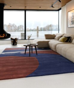 Modern rug - Skulptur Canyon red/blue - sfeer