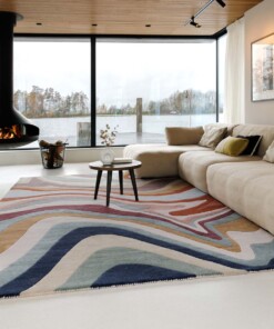 Modern rug - Skulptur Flow multi - sfeer