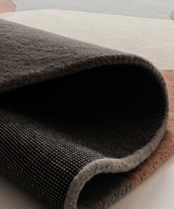 Organic wool rug - Dune apricot - close up, thumbnail