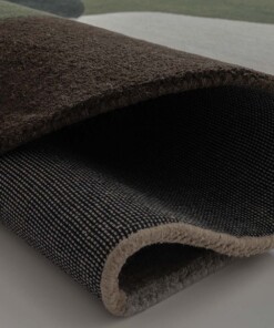Organic wool rug - Dune green - close up, thumbnail