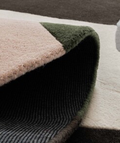 Organic wool rug - Dune purple - close up, thumbnail