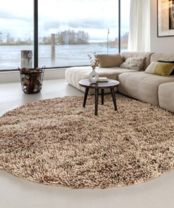 Round wool rug - Aurelia ivory/beige - sfeer
