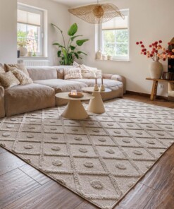 Scandinavian rug - Arc Diamond beige - sfeer
