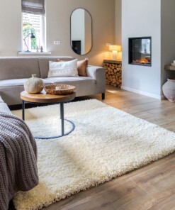 Square thick rug - Shaggy Grand cream - sfeer