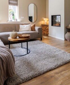 Square thick rug - Shaggy Grand light grey - sfeer, thumbnail
